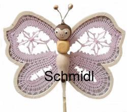 439-1 Blumenstecker Schmetterling geklöppelt