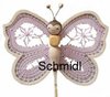 439-1 Blumenstecker Schmetterling geklöppelt