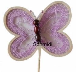 442-1 Blumenstecker Schmetterling geklöppelt