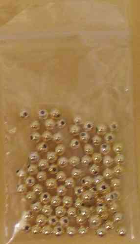 23 Perlen silber