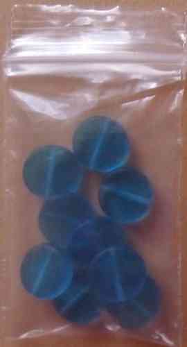 36 Perlen blau